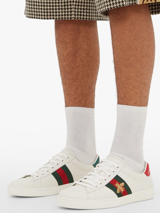 gucci bee trainers mens