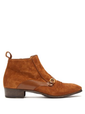 gucci suede ankle boots