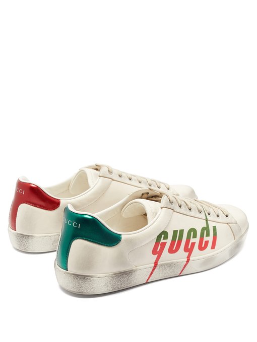 gucci ace sneaker with guccy print