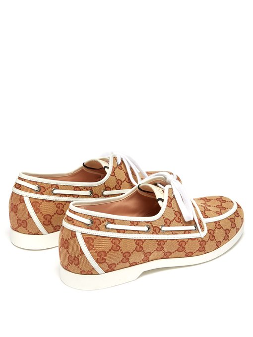 Original GG canvas boat shoes | Gucci | MATCHESFASHION UK