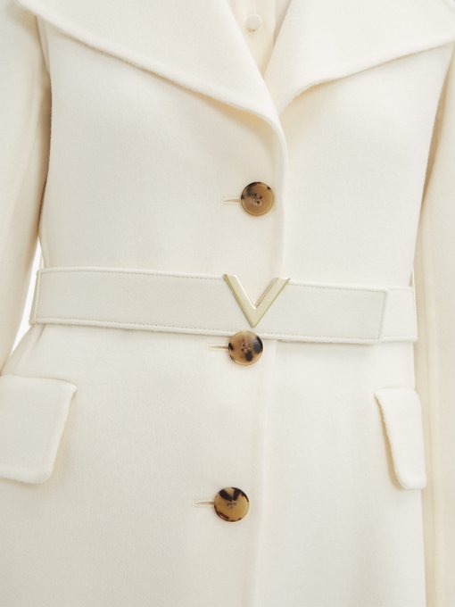 Single-breasted wide-lapel cashmere coat | Valentino | MATCHESFASHION UK