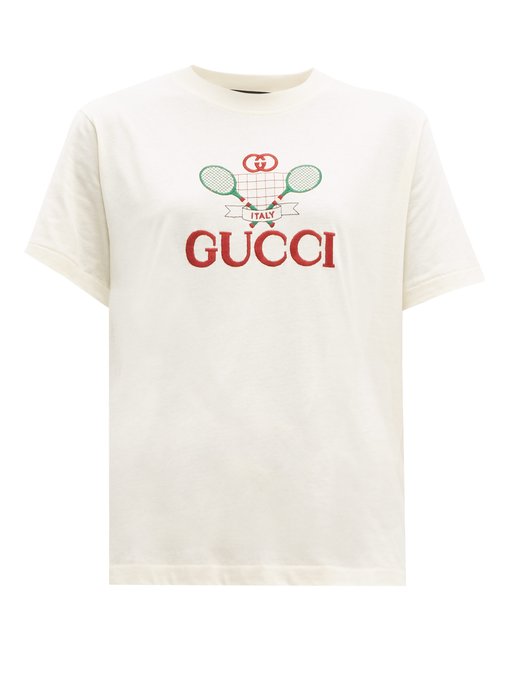 Tennis cotton-jersey T-shirt | Gucci 