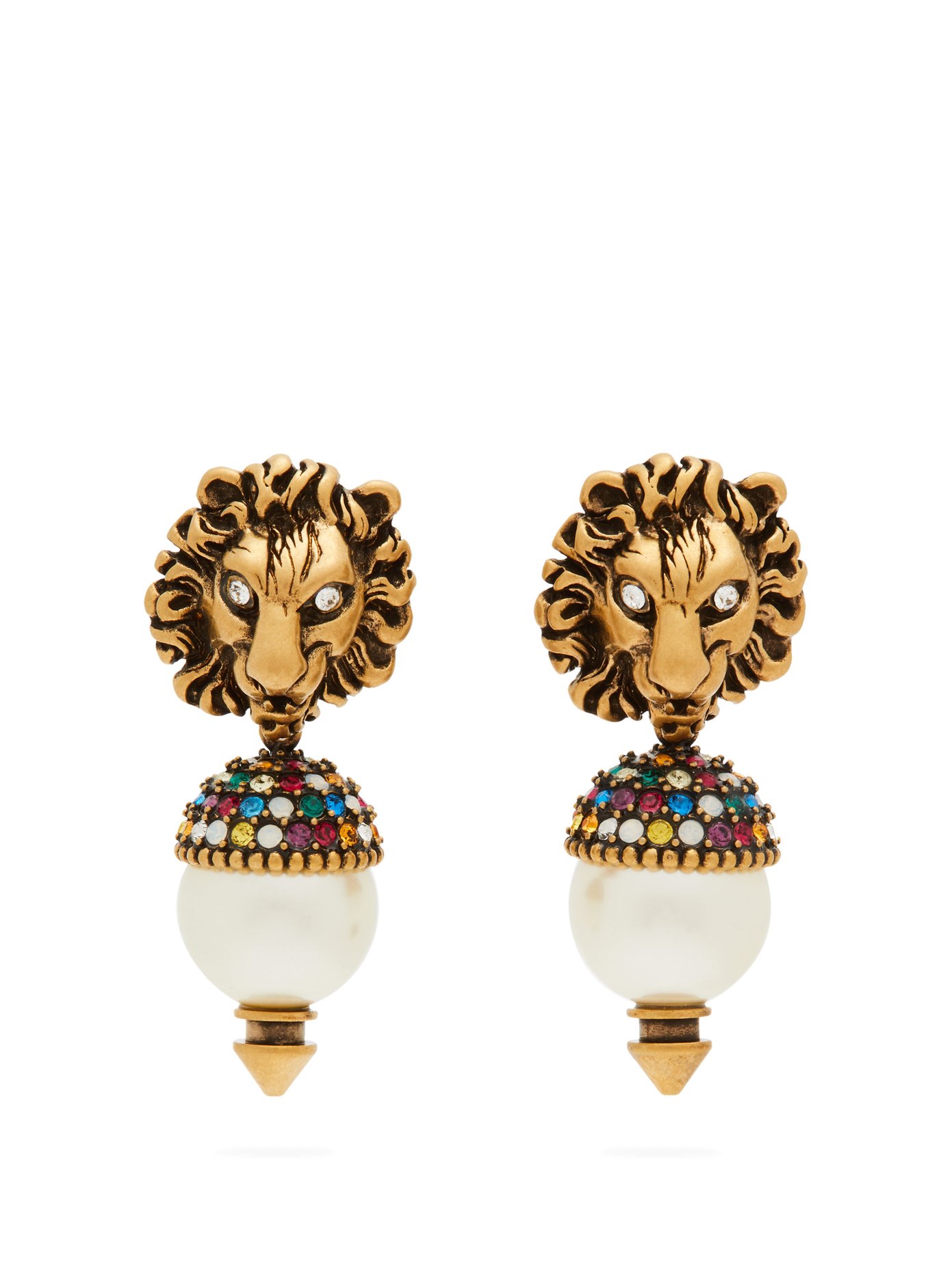 gucci earrings with pearls