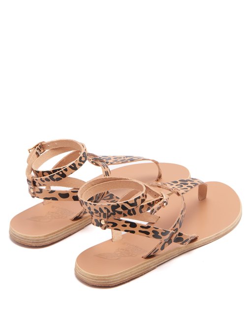 ancient greek leopard sandals
