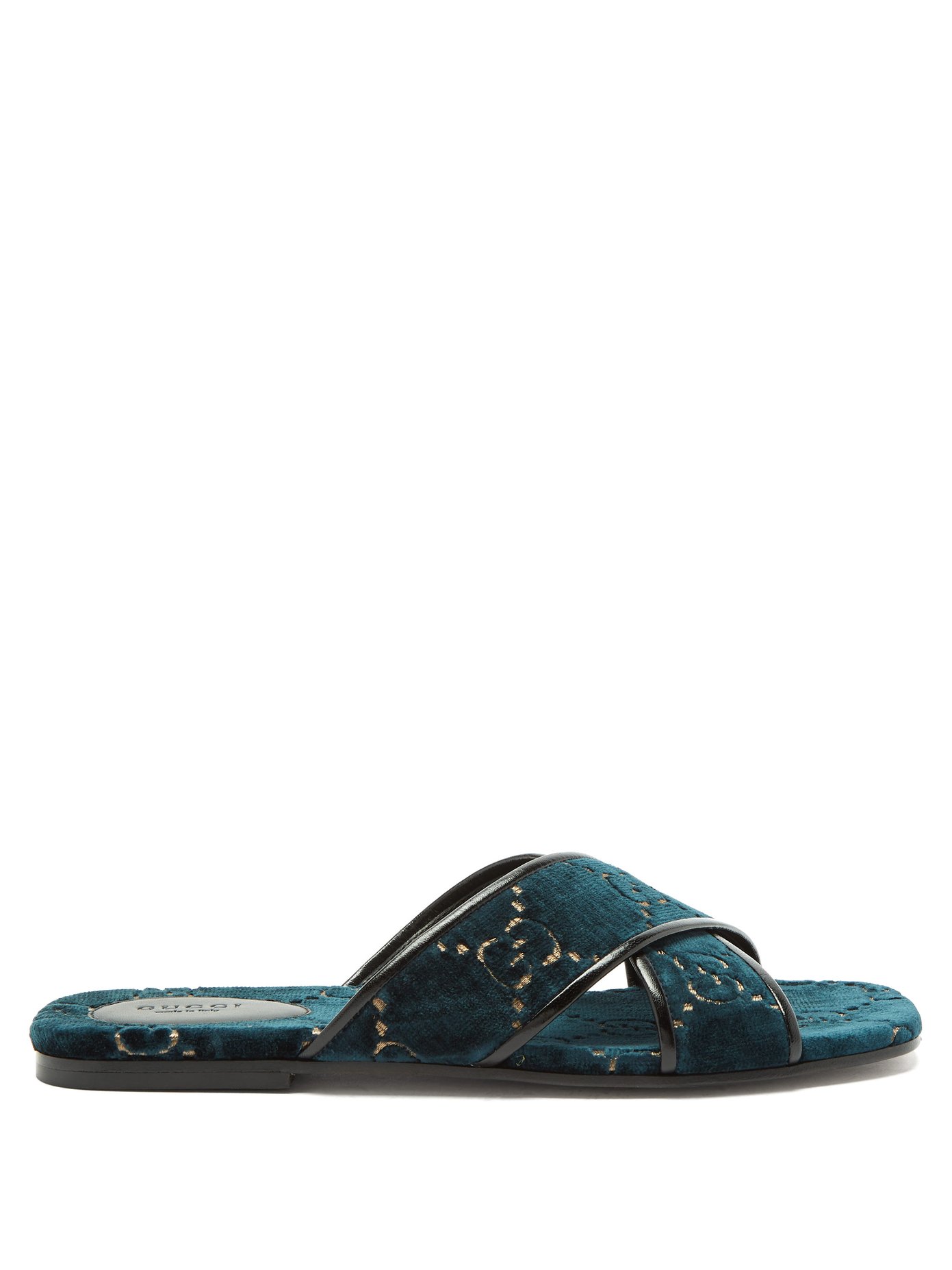 GG velvet slide sandal | Gucci 