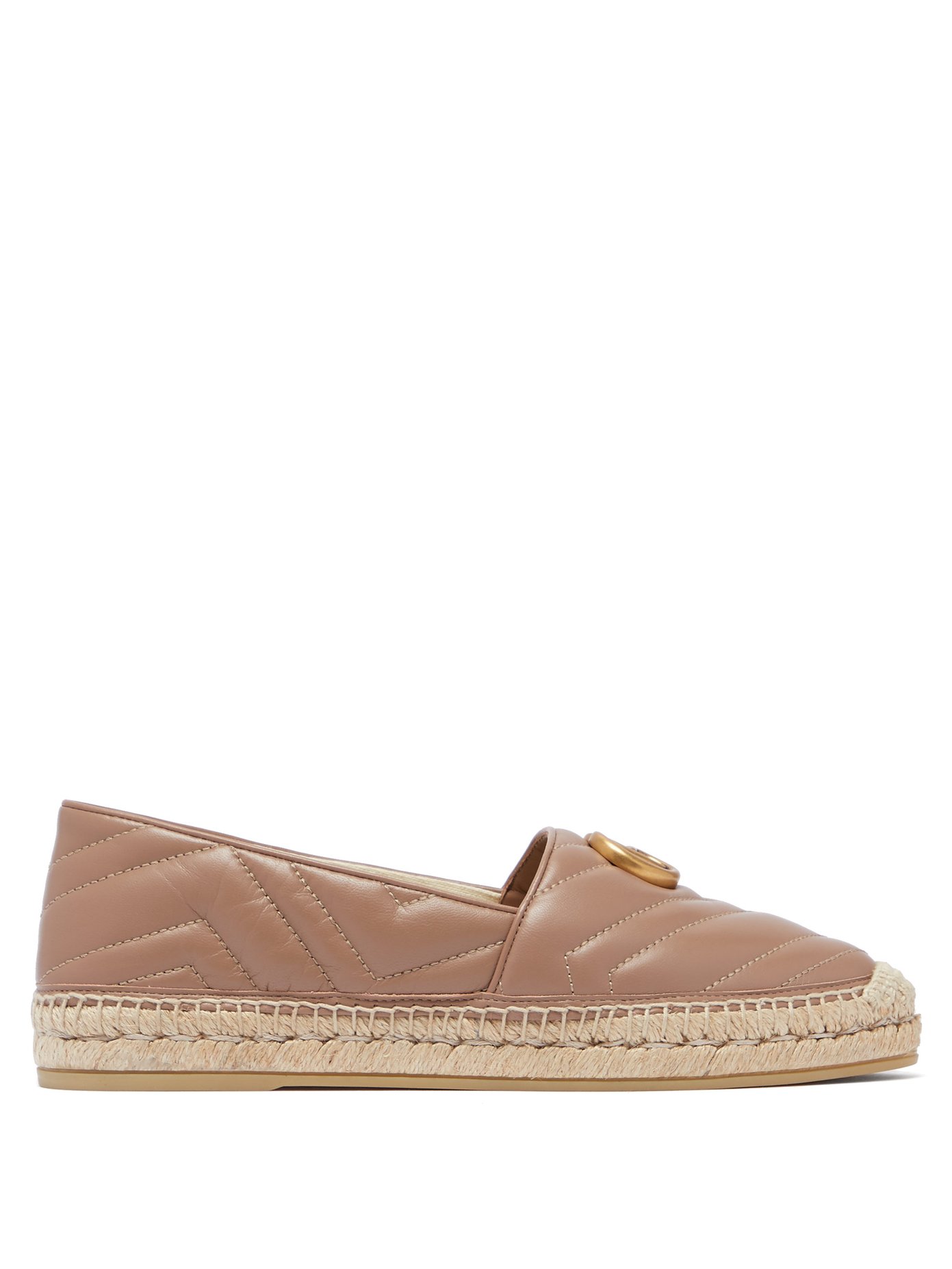 Pilar GG quilted-leather espadrilles 