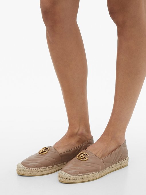 Pilar GG quilted-leather espadrilles 
