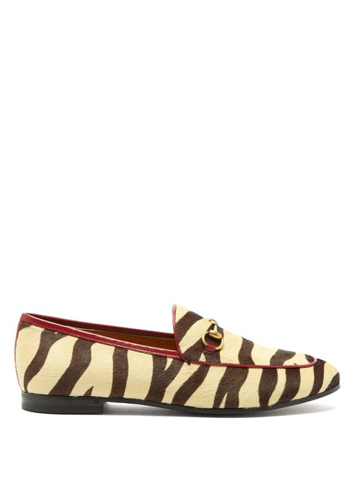 Jordaan tiger-print leather loafers | Gucci | MATCHESFASHION US