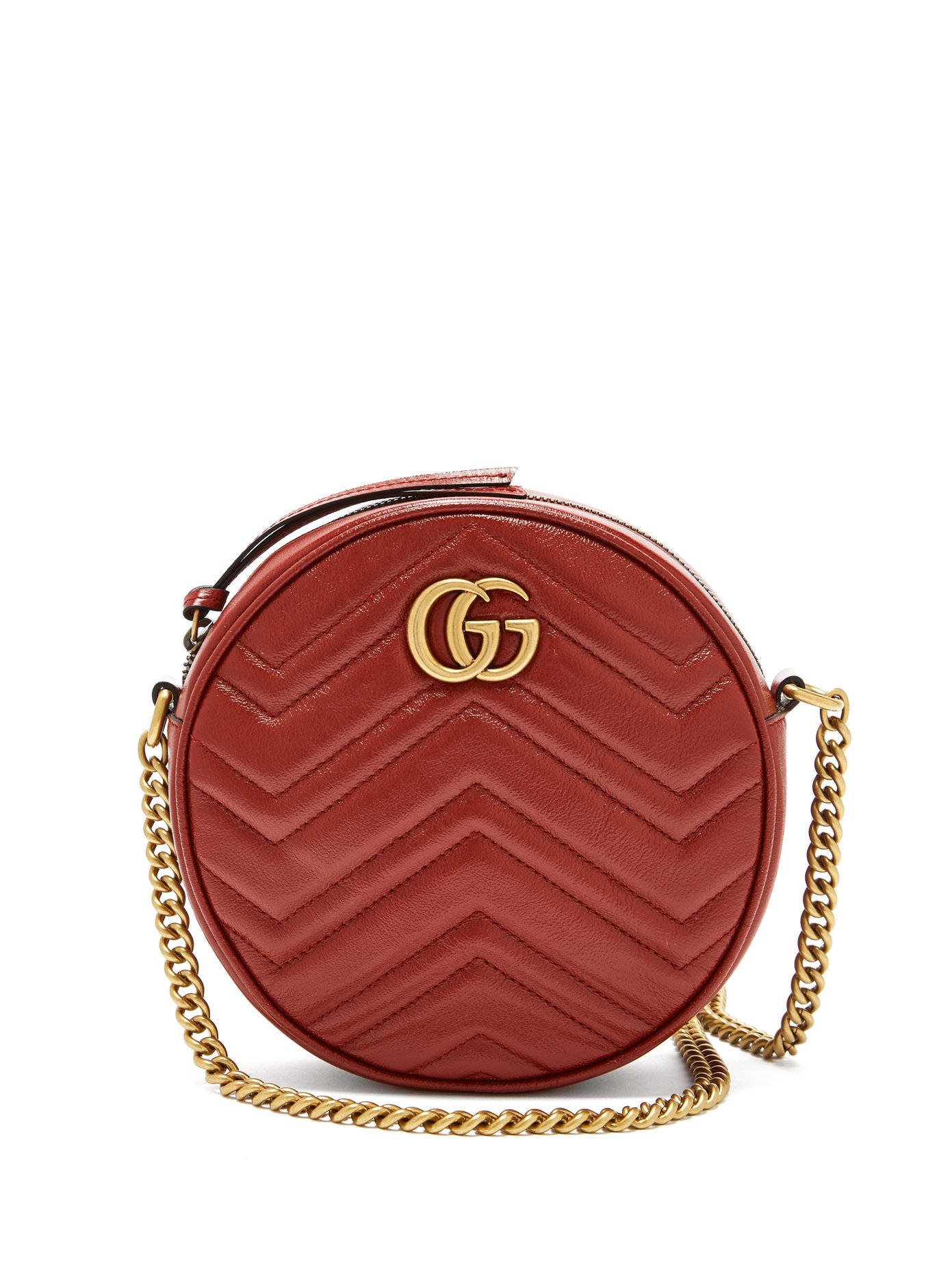 GG Marmont circular leather cross-body 
