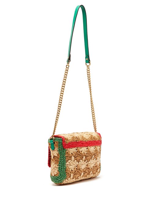 gucci raffia bag