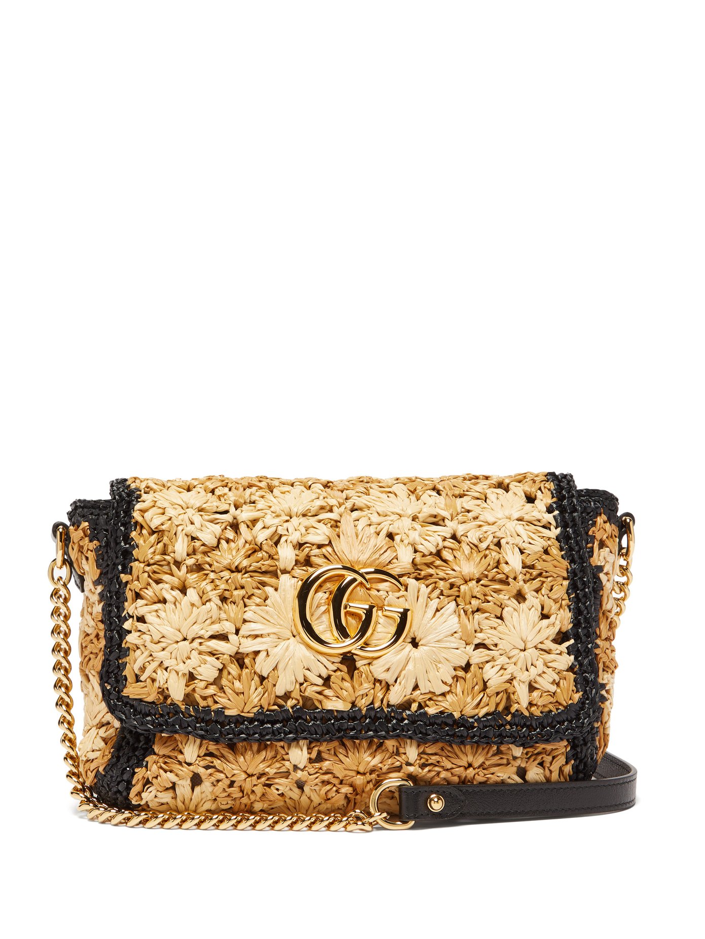 GG Marmont woven shoulder bag | Gucci 