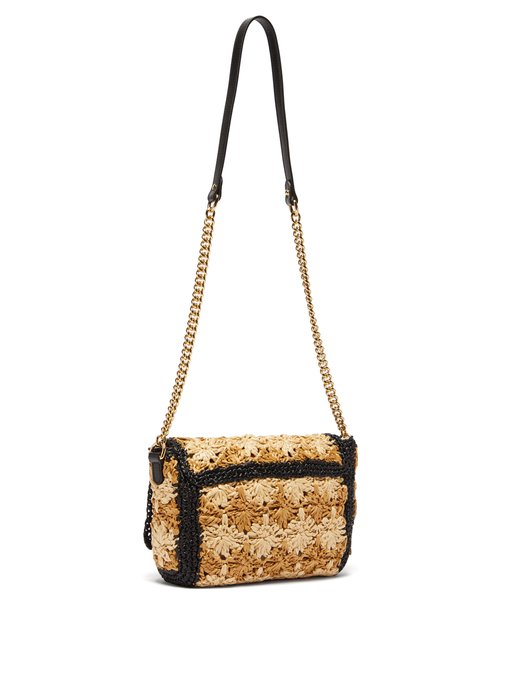 GG Marmont woven shoulder bag | Gucci | MATCHESFASHION US