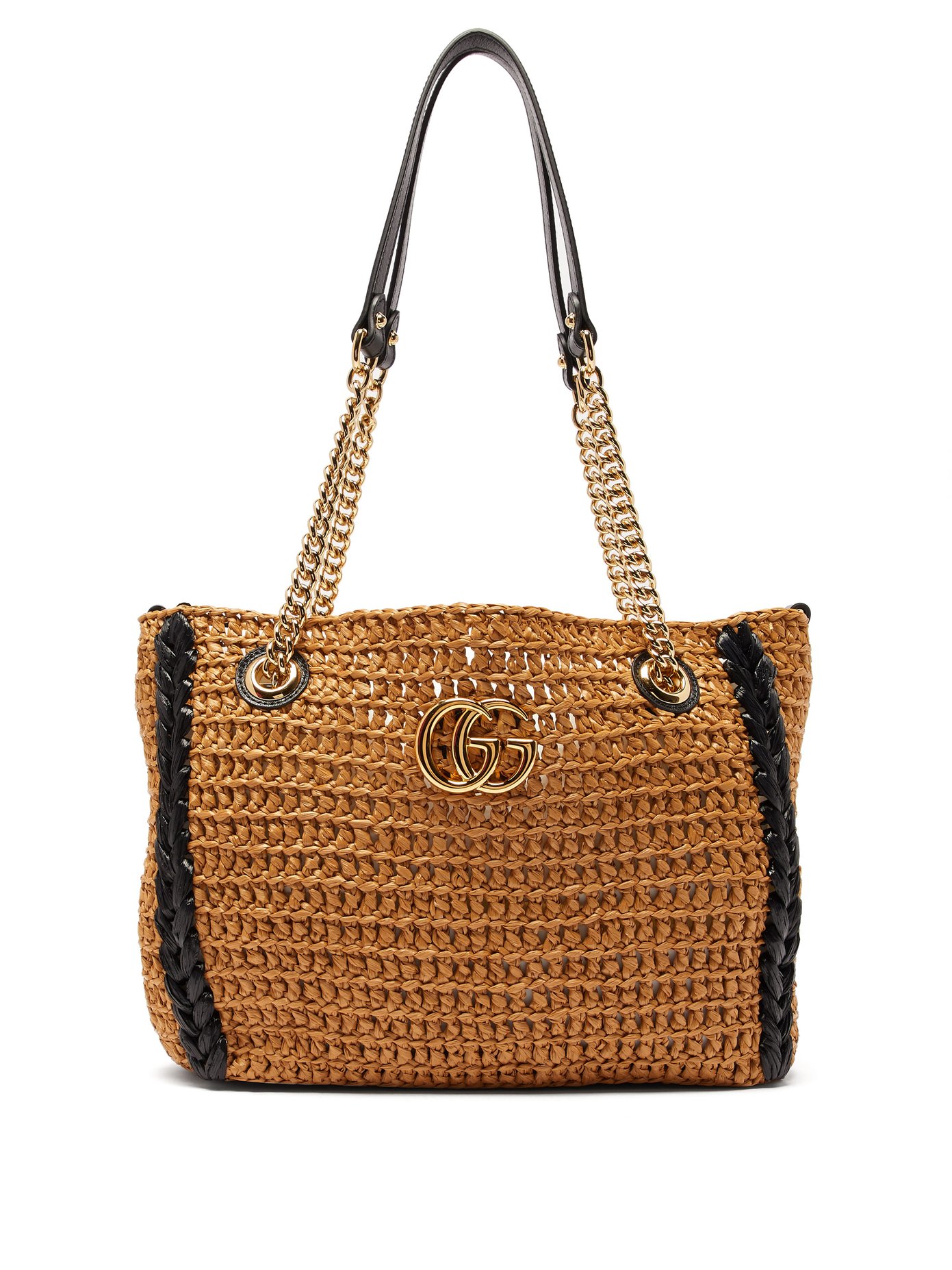 GG Marmont woven shoulder bag | Gucci 