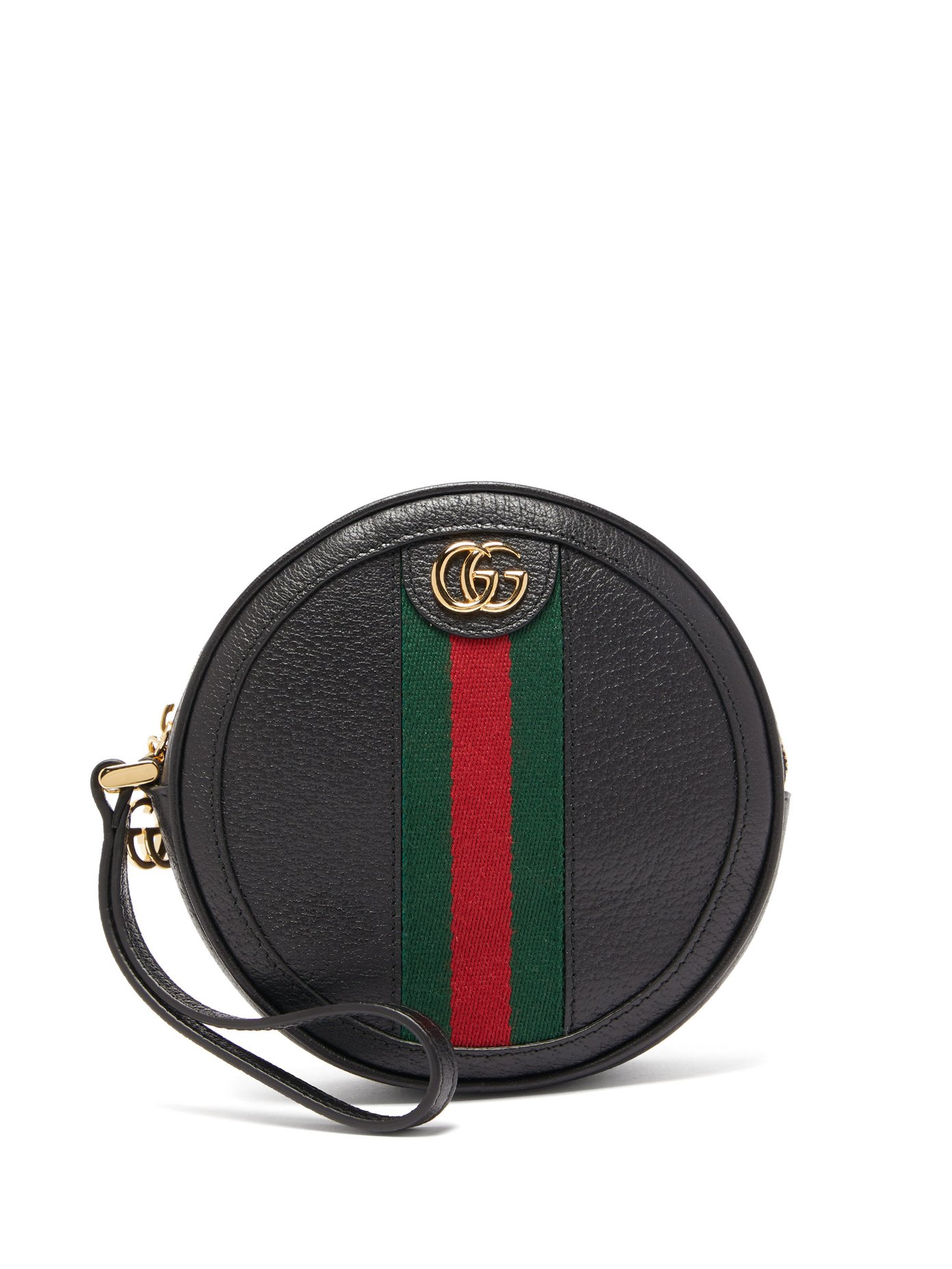 Ophidia leather wristlet pouch | Gucci 