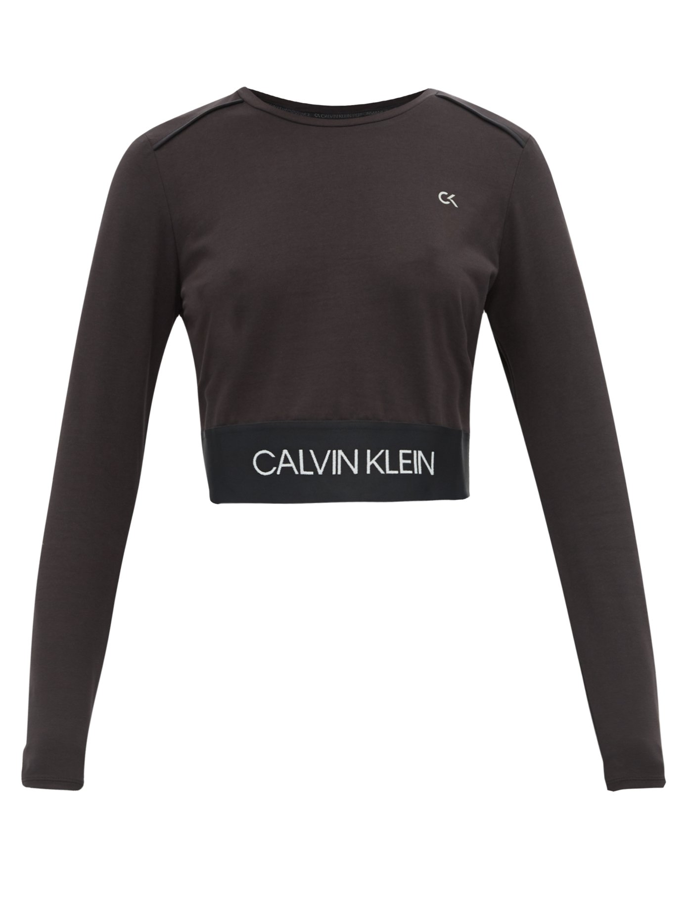 Logo-jacquard performance top | Calvin 