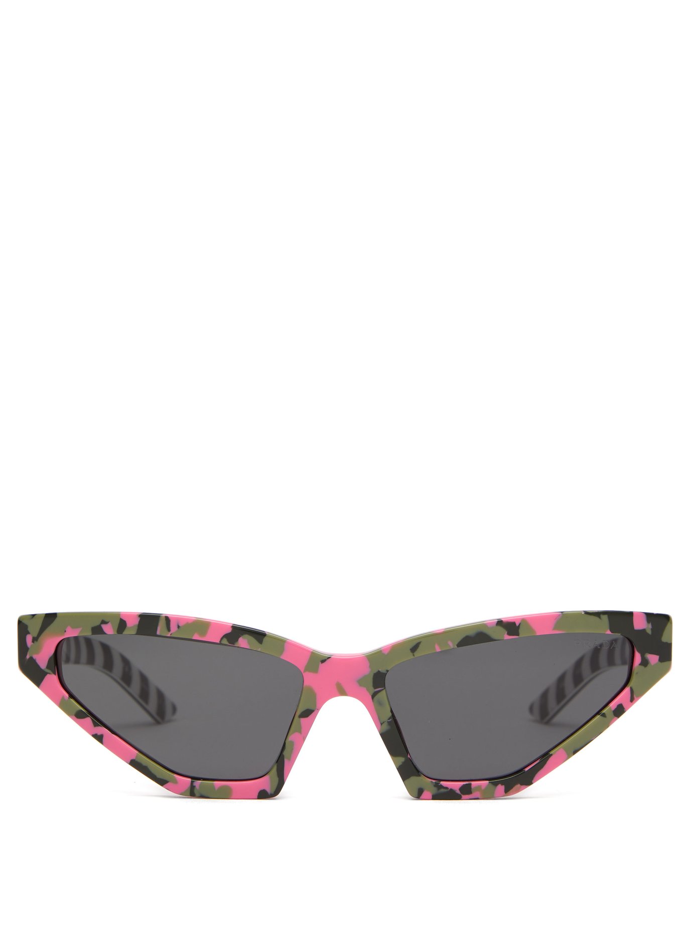 Disguise cat-eye camouflage acetate sunglasses