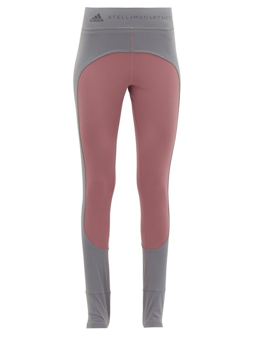 Comfort two-tone stirrup-ankle leggings 