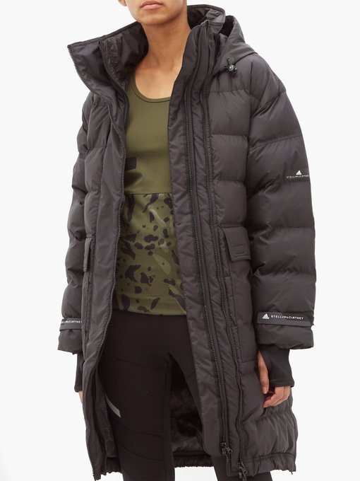 Long Hooded Quilted Jacket Adidas By Stella Mccartney Matchesfashion Us