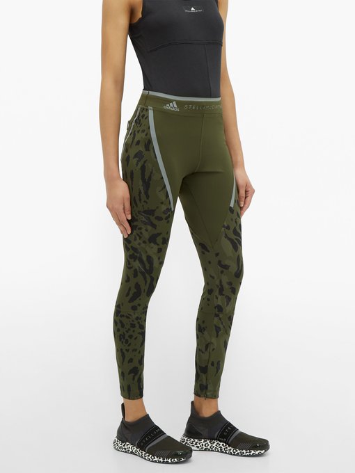 Run leopard-print leggings | Adidas By 