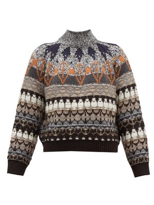 Fair Isle-knit wool-blend sweater | Stella McCartney | MATCHESFASHION US