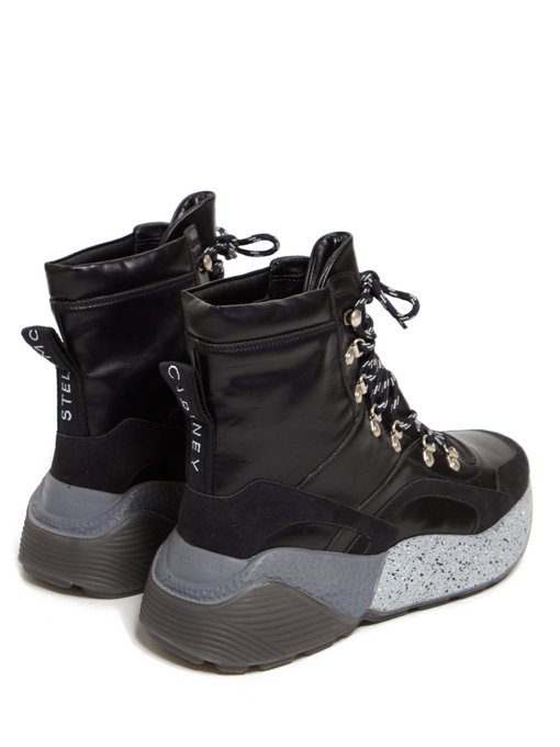 synthetic leather hiking boots