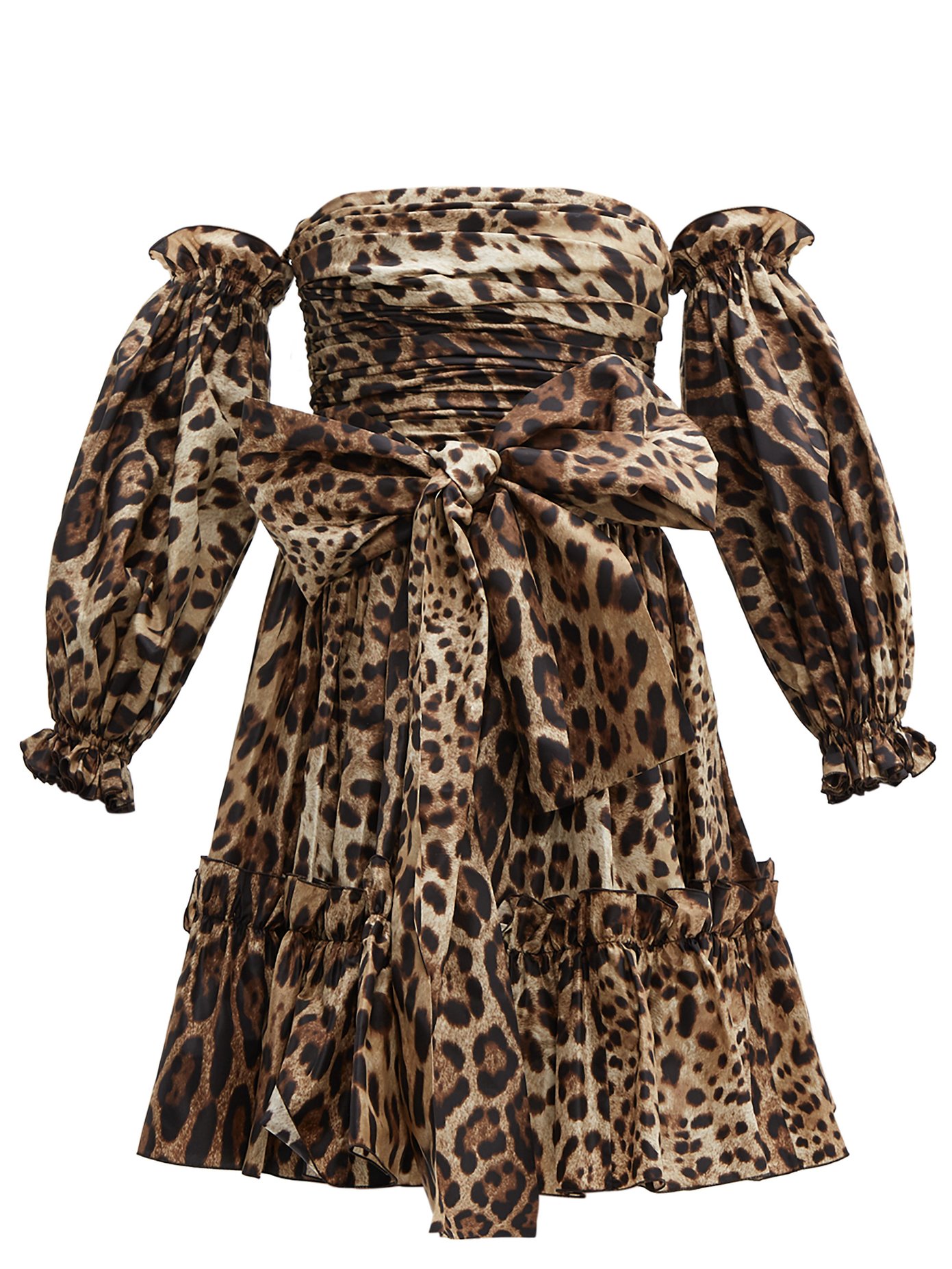 dolce and gabbana leopard print dress