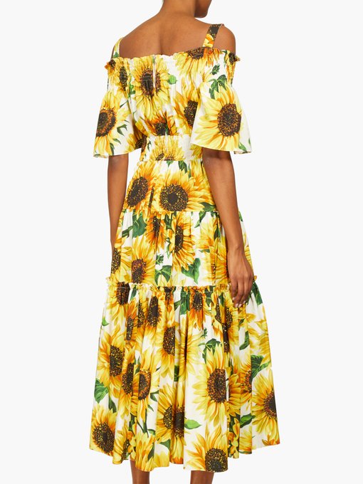 sunflower dress dolce gabbana