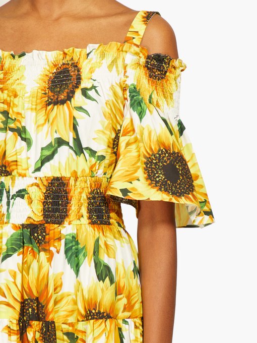 dolce and gabbana sunflower dress