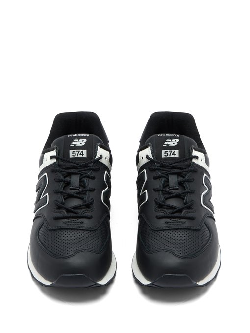 X New Balance 574 leather trainers 