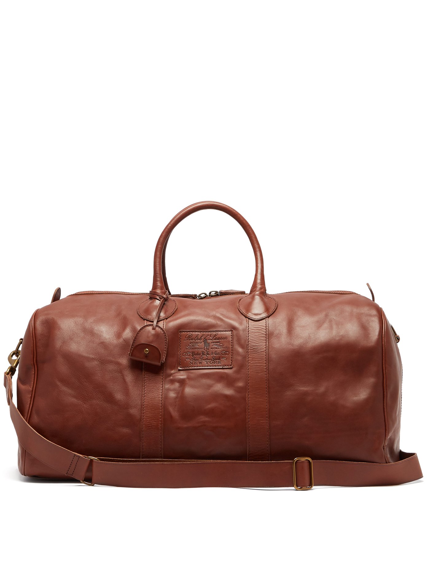 Heritage leather weekend bag | Polo 