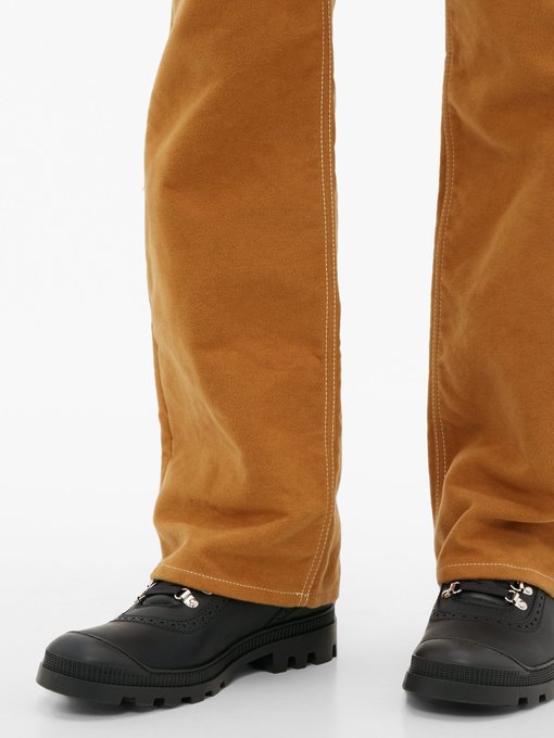 Brogue leather hiking boots | Loewe 