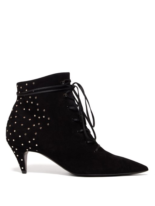 studded lace up boots