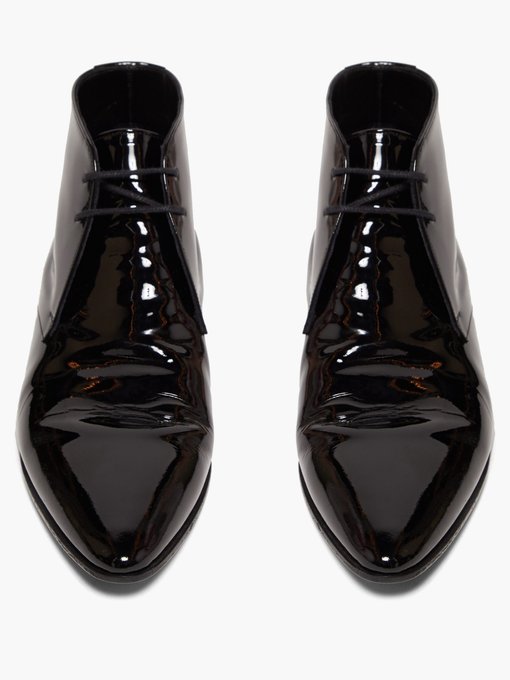 Jonas patent-leather ankle boots 