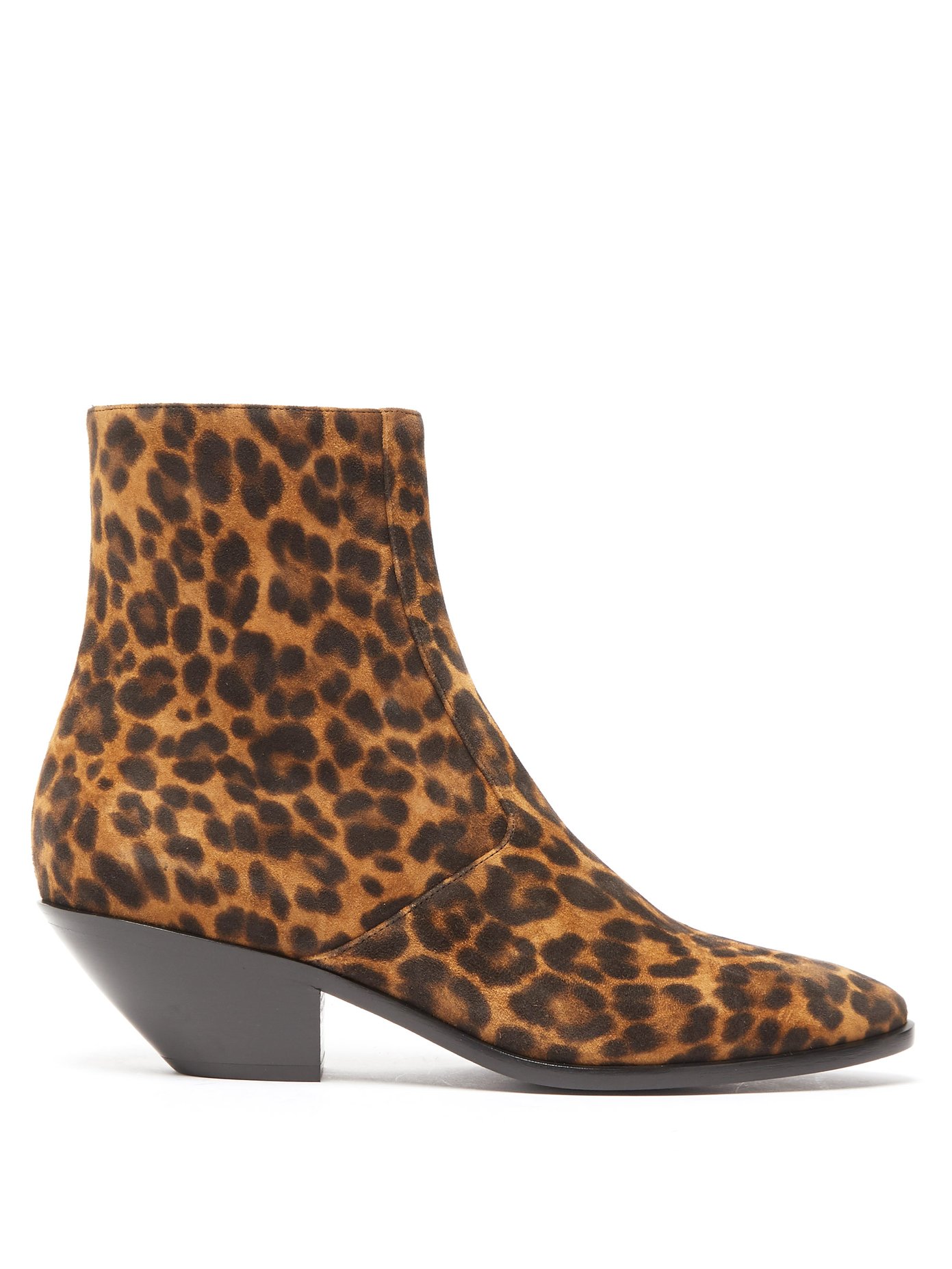 West leopard-print suede boots | Saint 