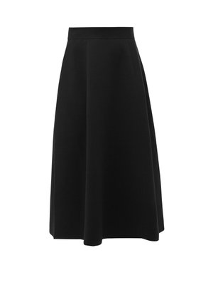 Winoa flared stretch-knit midi skirt | The Row | MATCHESFASHION UK