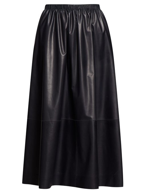 Tilia leather midi skirt | The Row | MATCHESFASHION US