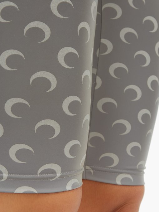 Crescent moon-print shorts | Marine 