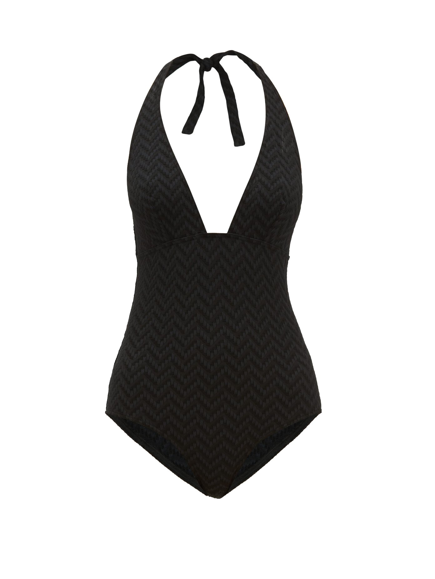 triangle top one piece swimsuit