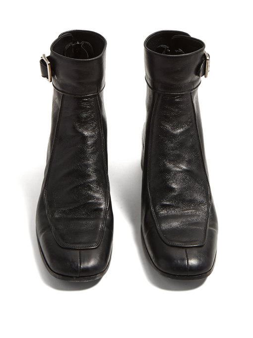 Miles buckled leather boots | Saint Laurent | MATCHESFASHION US