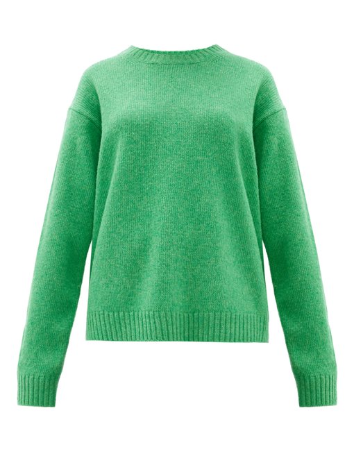 acne studios green sweater