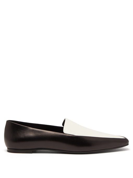 Minimal leather loafers | The Row 