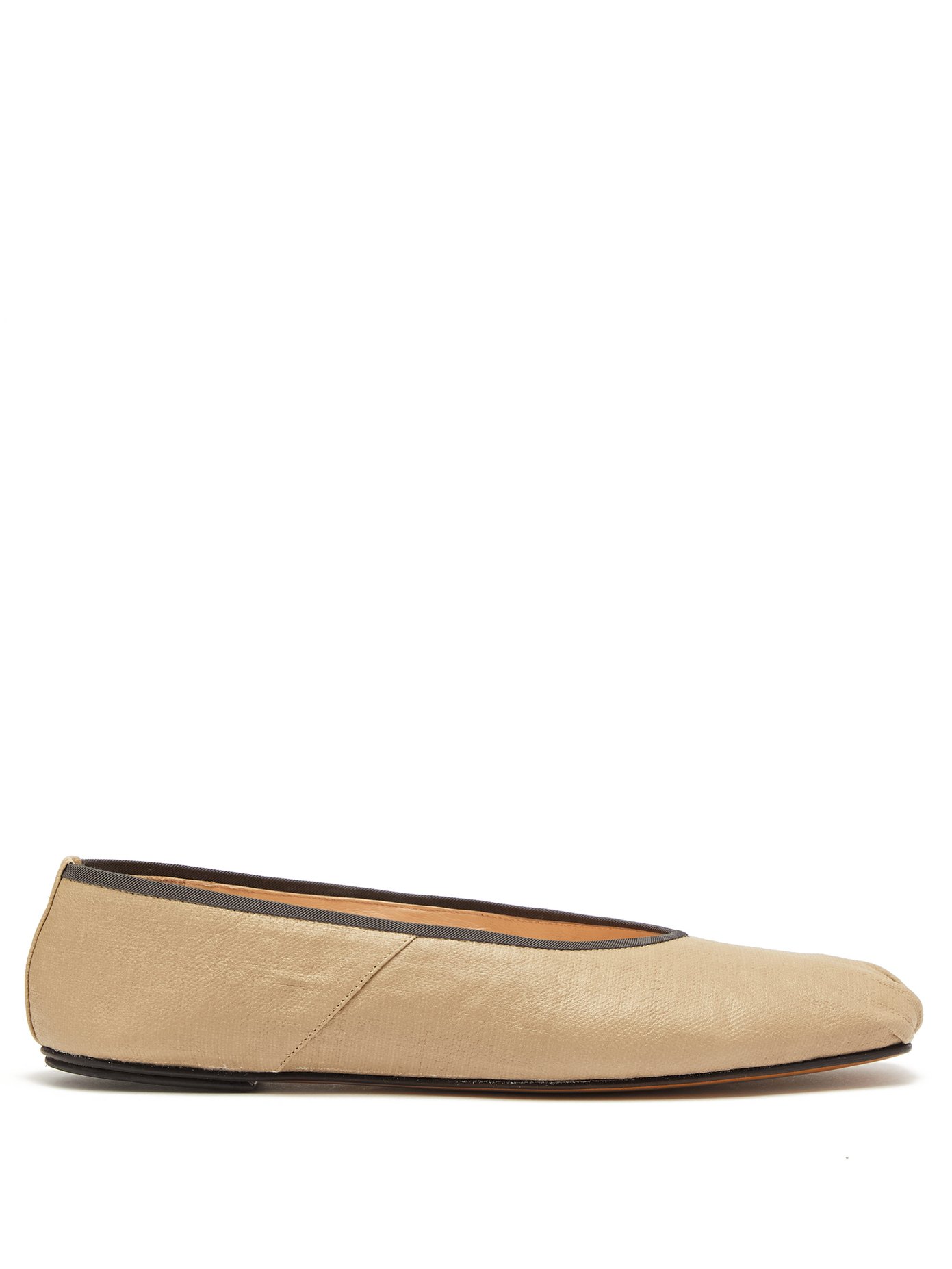 Ballet square-toe canvas flats | The 