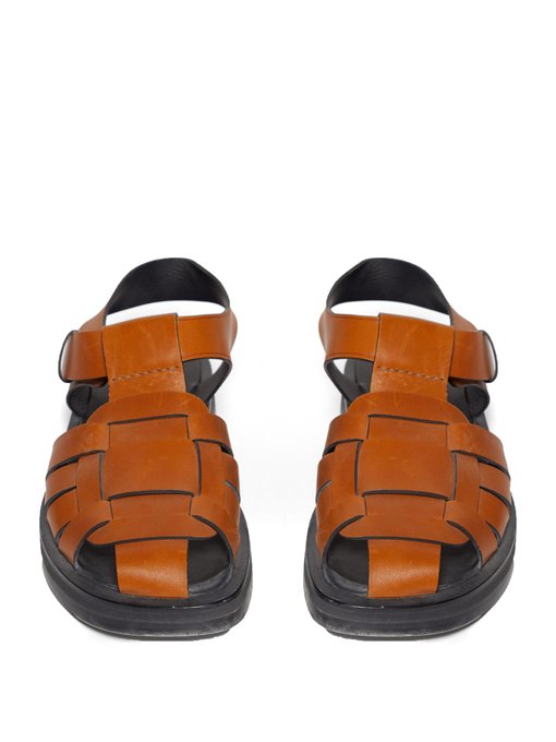 Fisherman caged leather sandals | The 