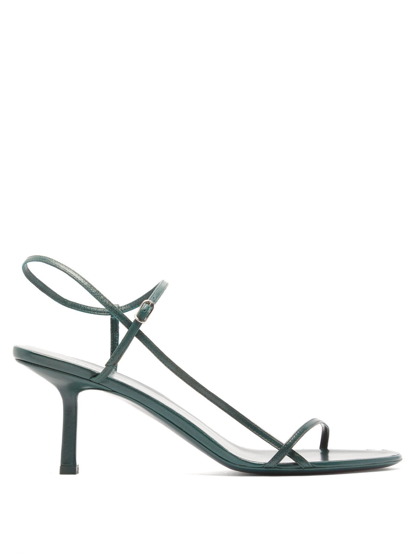 Bare mid-heel leather sandals | The Row 