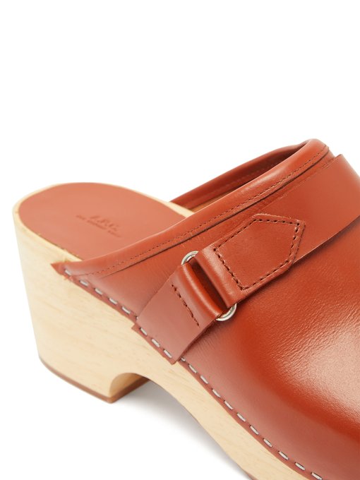 Sabot Coline backless leather clogs | A 
