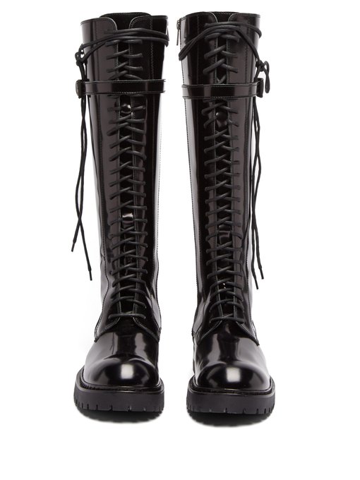 patent knee boots