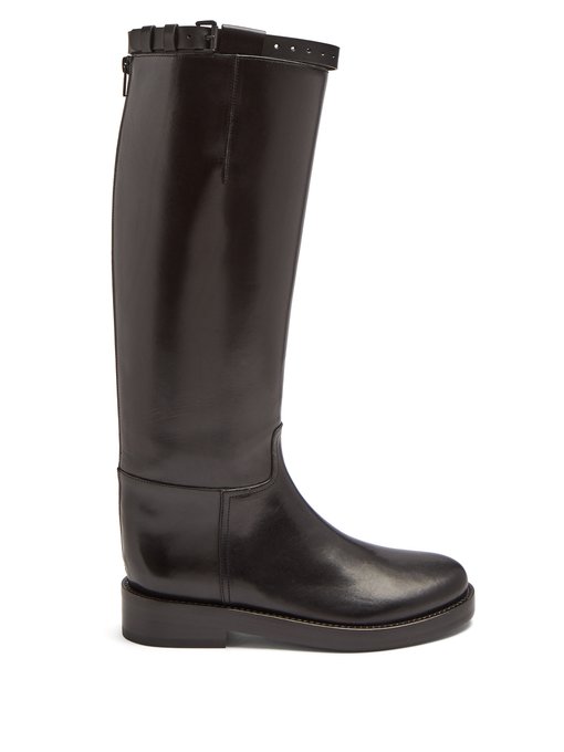 Knee-high leather riding boots | Ann 
