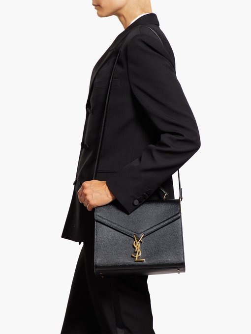 saint laurent cassandra leather shoulder bag