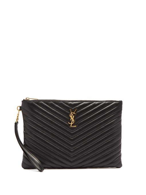 saint laurent quilted pouch