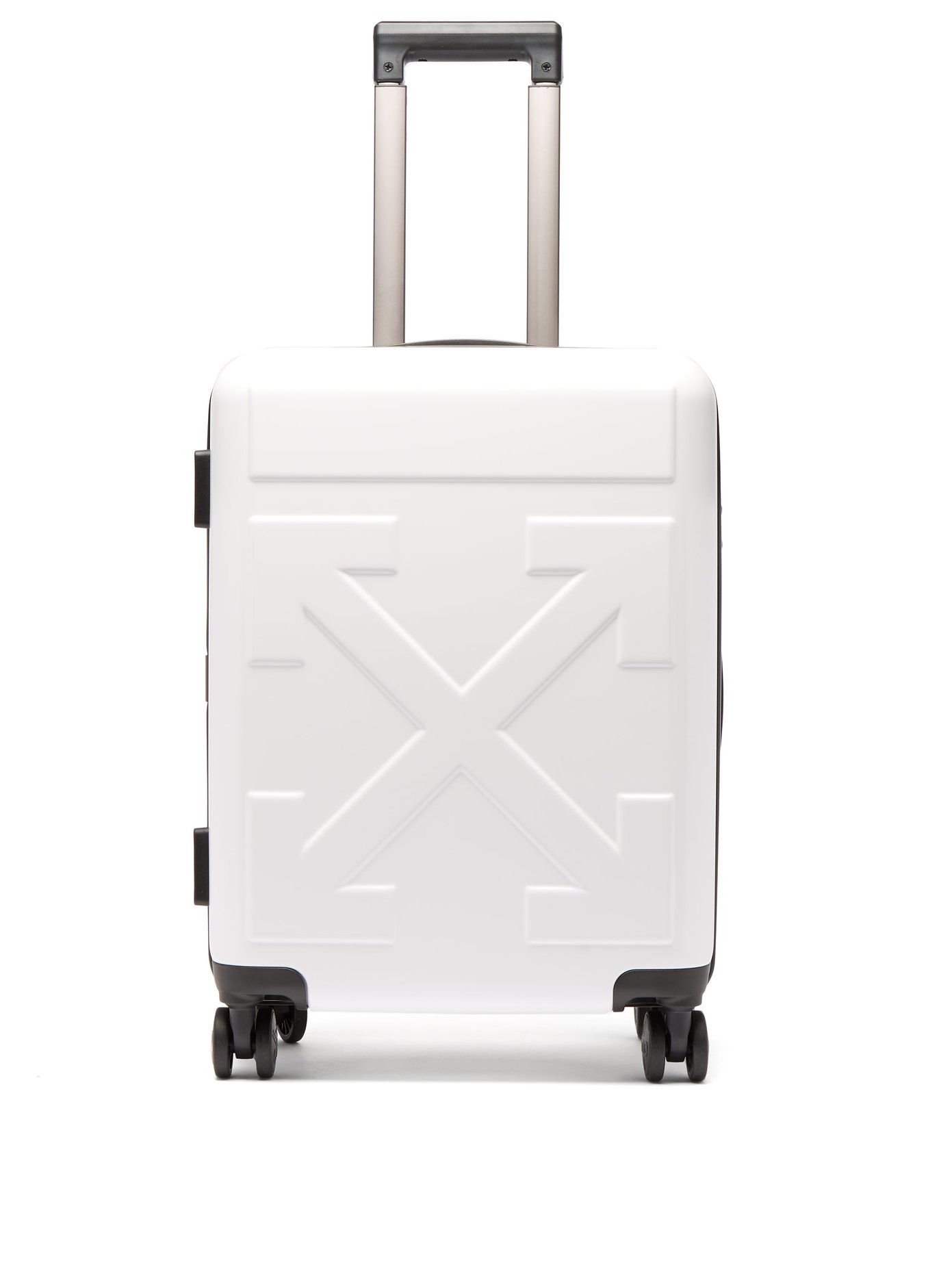 off white suitcase